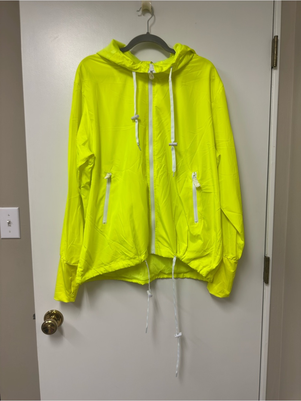 ZYIA Neon Yellow Hooded Utility Jacket